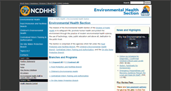 Desktop Screenshot of ehs.ncpublichealth.com