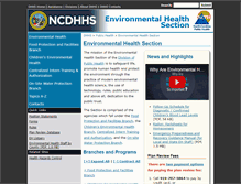 Tablet Screenshot of ehs.ncpublichealth.com